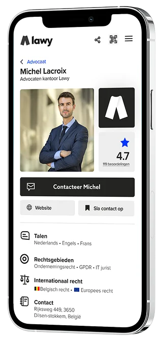 Lawy-profiel op smartphone